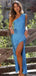 Elegant One-shoulder Mermaid Long Prom Dress Ideas, Evening Party Dresses,ZX1060