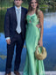 Elegant V-neck Mermaid Long Prom Dress Ideas, Evening Party Dresses,ZX1065
