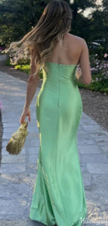 Elegant V-neck Mermaid Long Prom Dress Ideas, Evening Party Dresses,ZX1065