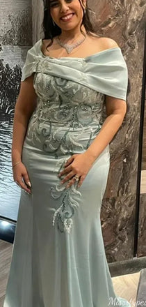 Gorgeous Off-shoulder Mermaid Long Prom Dress Ideas, Evening Party Dresses,ZX1067