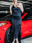 Formal V-neck Spaghetti Strap Mermaid Long Prom Dress Ideas, Evening Party Dresses,ZX1069