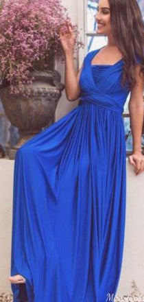 Elegant Short sleeves A-line Long Prom Dress Ideas, Evening Party Dresses,ZX1072