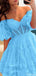 Gorgeous Off-shoulder A-line Short Mini Homecoming Dress,HM500