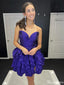 Elegant Strapless Sweetheart A-line Short Mini Homecoming Dress,HM502