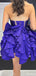 Elegant Strapless Sweetheart A-line Short Mini Homecoming Dress,HM502