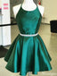 Elegant Halter A-line Short Mini Homecoming Dress,HM504