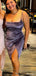 Gorgeous Spaghetti Strap Sheath Short Mini Homecoming Dress,HM506