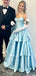 Gorgeous Sweetheart Strapless A-line Long Prom Dress Ideas, Evening Party Dresses,ZX1076