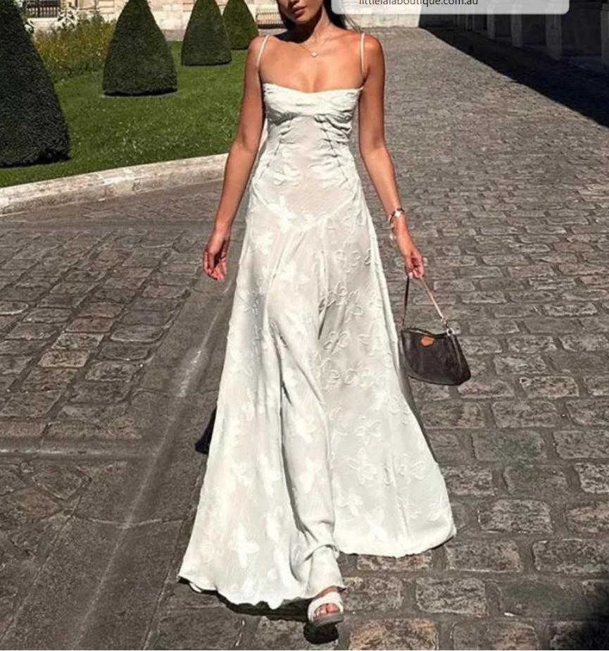 Simple Strapless White Sexy Women Unique Evening Prom Evening Dress,ZX203