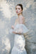 Off White Mermaid Tulle Sweetheart Off Shoulder Fashion Wedding Dresses,HS82