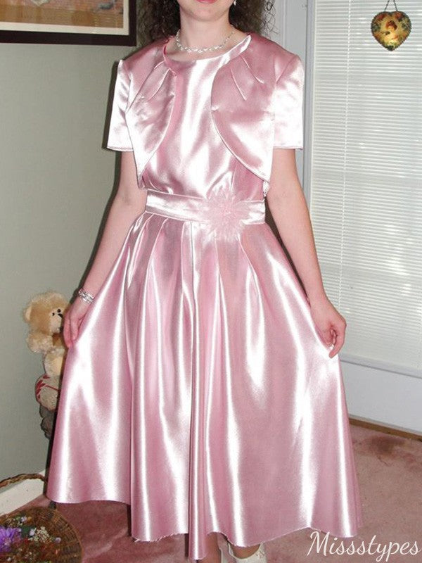 Casual Short Sleeves A-line Long Prom Dress Ideas, Evening Party Dresses,ZX1088