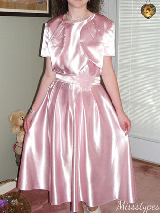Casual Short Sleeves A-line Long Prom Dress Ideas, Evening Party Dresses,ZX1088