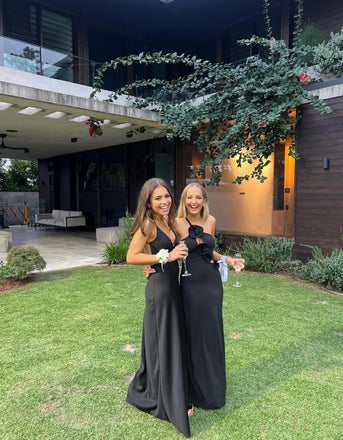 Sexy Women Spaghetti Strap Mermaid Satin Mismatched Long Prom Evening Dress,ZX308