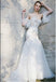 Off White Mermaid Tulle Sweetheart Off Shoulder Fashion Wedding Dresses,HS82