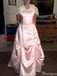 Formal Pink A-line Long Prom Dress Ideas, Evening Party Dresses,ZX1089