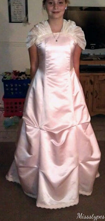 Formal Pink A-line Long Prom Dress Ideas, Evening Party Dresses,ZX1089