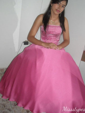 Elegant Strapless A-line Long Prom Dress Ideas, Evening Party Dresses,ZX1093