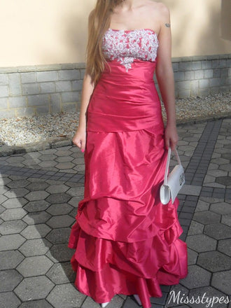Gorgeous Strapless Sheath Long Prom Dress Ideas, Evening Party Dresses,ZX1097