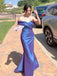 Gorgeous One-shoulder Mermaid Long Prom Dress Ideas, Evening Party Dresses,ZX1098