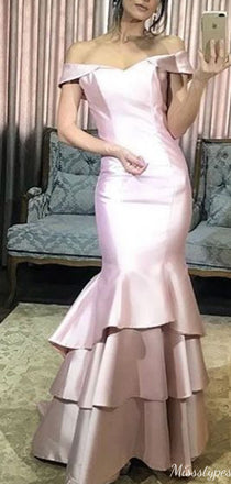 Gorgeous Off-shoulder Mermaid Long Prom Dress Ideas, Evening Party Dresses,ZX1099