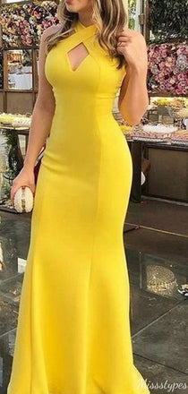 Gorgeous Halter Mermaid Long Prom Dress Ideas, Evening Party Dresses,ZX1100