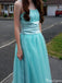 Casual Spaghetti Strap A-line Long Prom Dress Ideas, Evening Party Dresses,ZX1105