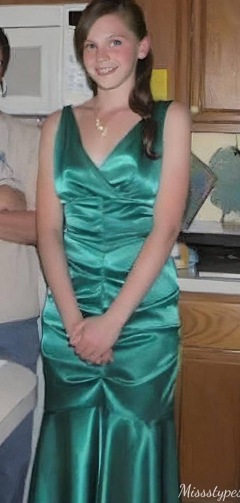 Casual V-neck Mermaid Long Prom Dress Ideas, Evening Party Dresses,ZX1106