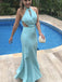Casual Halter Mermaid Long Prom Dress Ideas, Evening Party Dresses,ZX1107