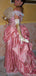 Gorgeous Off-shoulder A-line Long Prom Dress Ideas, Evening Party Dresses,ZX1108