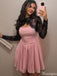Elegant Spaghetti Strap A-line Short Mini Homecoming Dress,HM512