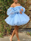 Elegant Off-shoulder A-line Short Mini Homecoming Dress,HM513