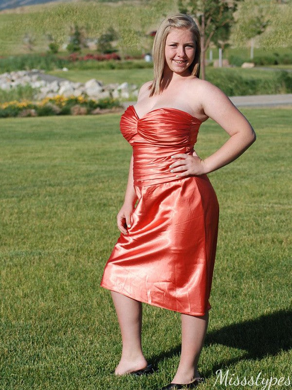Casual Strapless Sheath Short Mini Homecoming Dress,HM517