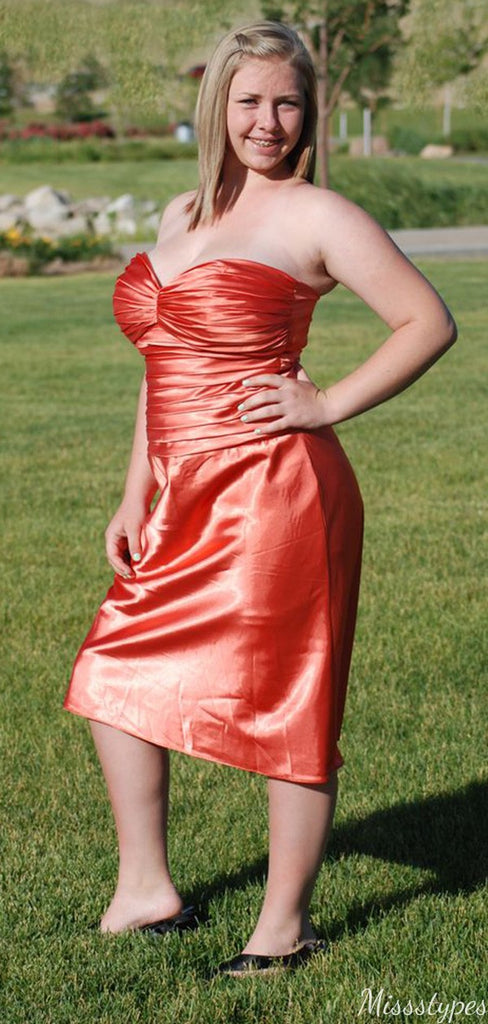 Casual Strapless Sheath Short Mini Homecoming Dress,HM517