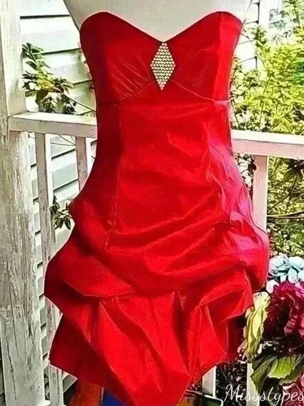 Sexy Strapless Sheath Short Mini Homecoming Dress,HM520