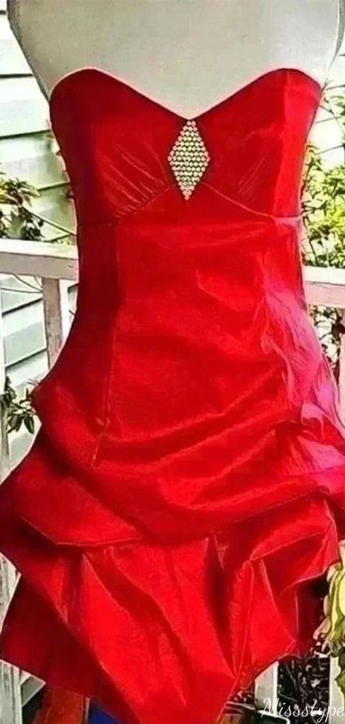Sexy Strapless Sheath Short Mini Homecoming Dress,HM520