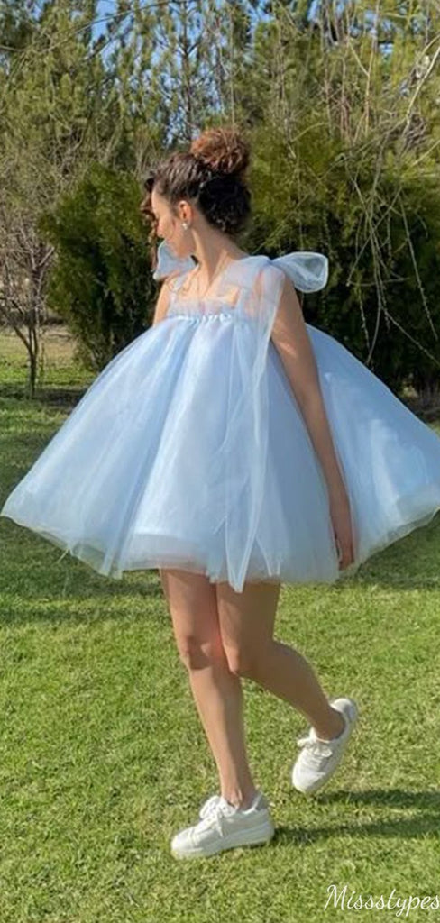 Unique Spaghetti Strap A-line Short Mini Homecoming Dress,HM522