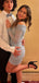Casual Off-shoulder Sheath Short Mini Homecoming Dress,HM525