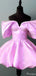 Unique Off-shoulder Sheath Short Mini Homecoming Dress,HM527