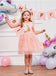 New Arrival Pink Sparkly Spotted Cute A-Line Little Flower Girl Dresses, ET49