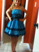 Unique Spaghetti Strap A-line Short Mini Homecoming Dress,HM529