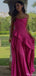 Elegant Spaghetti Strap A-line Long Prom Dress Ideas, Evening Party Dresses,ZX1112