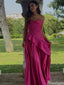 Elegant Spaghetti Strap A-line Long Prom Dress Ideas, Evening Party Dresses,ZX1112