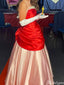 Unique Strapless A-line Long Prom Dress Ideas, Evening Party Dresses,ZX1117