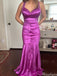 Gorgeous Spaghetti Strap Mermaid Long Prom Dress Ideas, Evening Party Dresses,ZX1120
