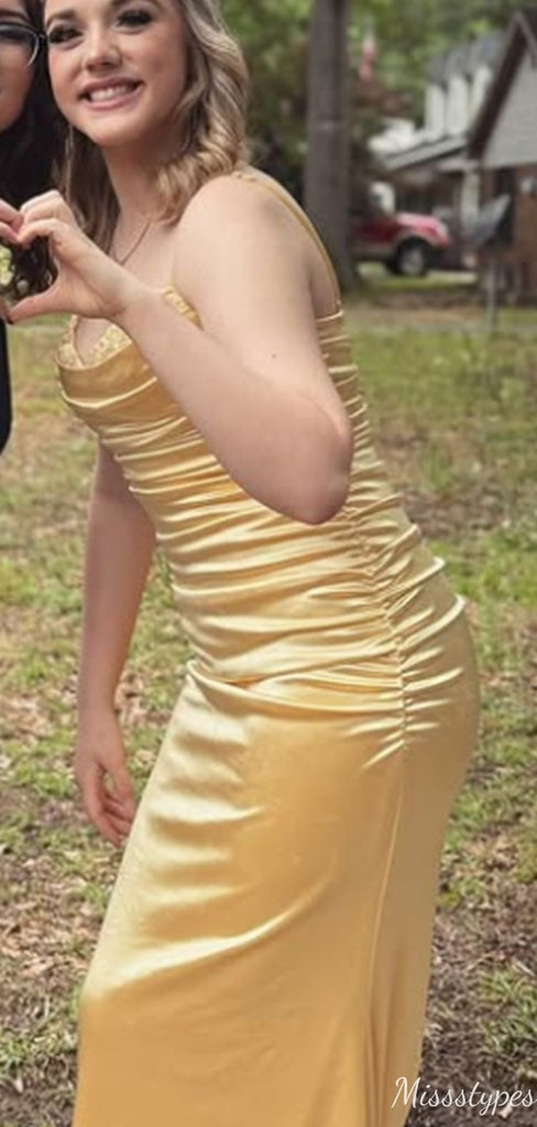Elegant Spaghetti Strap Mermaid Long Prom Dress Ideas, Evening Party Dresses,ZX1125