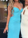 Elegant Spaghetti Strap V-neck Mermaid Long Prom Dress Ideas, Evening Party Dresses,ZX1126