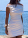 Casual Off-shoulder Sheath Short Mini Homecoming Dress,HM530