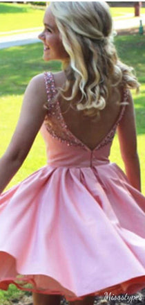 Elegant Sweetheart Bateau A-line Short Mini Homecoming Dress,HM316