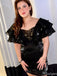 Sexy Short Sleeves Sheath Short Mini Homecoming Dress,HM538