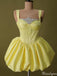 Casual Spaghetti Strap A-line Short Mini Homecoming Dress,HM541